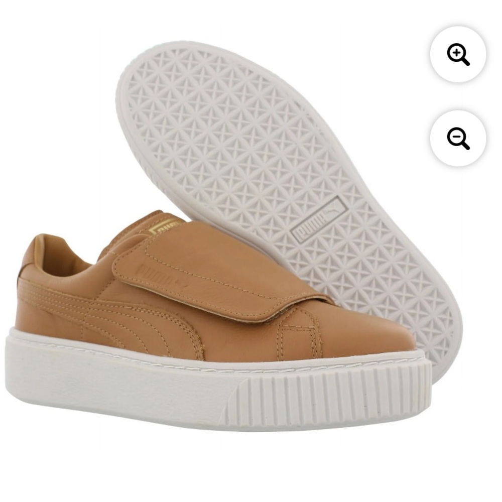 0948. Puma Basket Platform Strap Sneakers